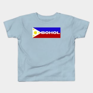 Province of Bohol in Philippines Flag Kids T-Shirt